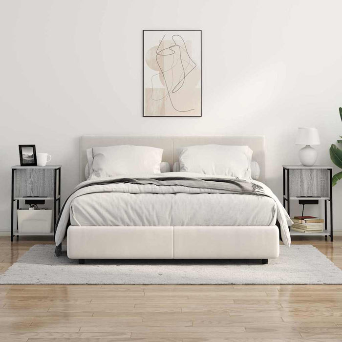 Dulap de noapte Gri Sonoma 38 x 31 x 61 cm Lemn compozit - WALTI WALTI