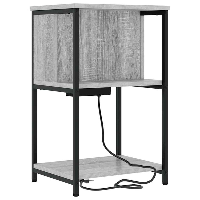 Dulap de noapte Gri Sonoma 38 x 31 x 61 cm Lemn compozit - WALTI WALTI
