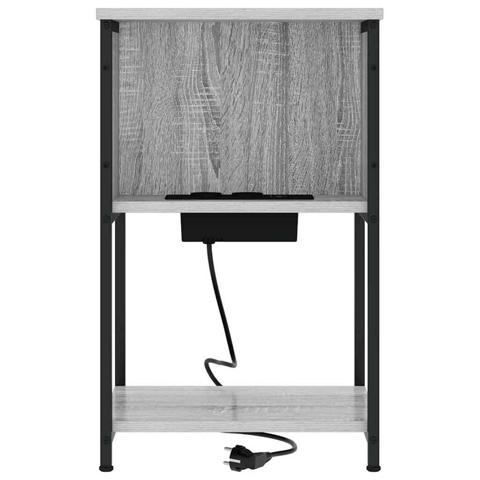 Dulap de noapte Gri Sonoma 38 x 31 x 61 cm Lemn compozit - WALTI WALTI