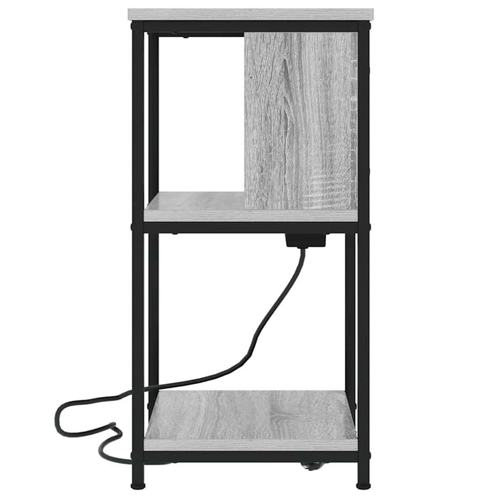 Dulap de noapte Gri Sonoma 38 x 31 x 61 cm Lemn compozit - WALTI WALTI