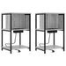 Dulap de noapte 2 pcs Gri Sonoma 38 x 31 x 61 cm Lemn compozit - WALTI WALTI