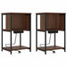 Dulap de noapte 2 pcs Stejar închis 38 x 31 x 61 cm - WALTI WALTI