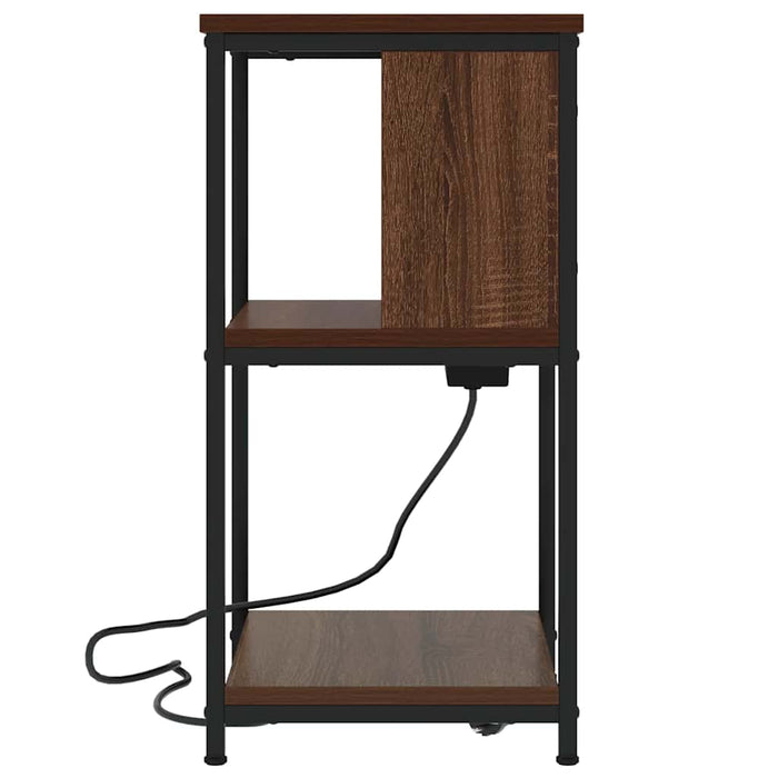 Dulap de noapte 2 pcs Stejar închis 38 x 31 x 61 cm - WALTI WALTI
