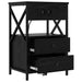 Dulap de noapte Stejar Negru 40 x 31 x 60 cm Lemn compozit - WALTI WALTI