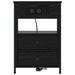 Dulap de noapte Stejar Negru 40 x 31 x 60 cm Lemn compozit - WALTI WALTI