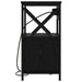 Dulap de noapte Stejar Negru 40 x 31 x 60 cm Lemn compozit - WALTI WALTI