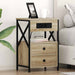 Dulap de noapte Stejar Sonoma 40 x 31 x 60 cm Lemn compozit - WALTI WALTI
