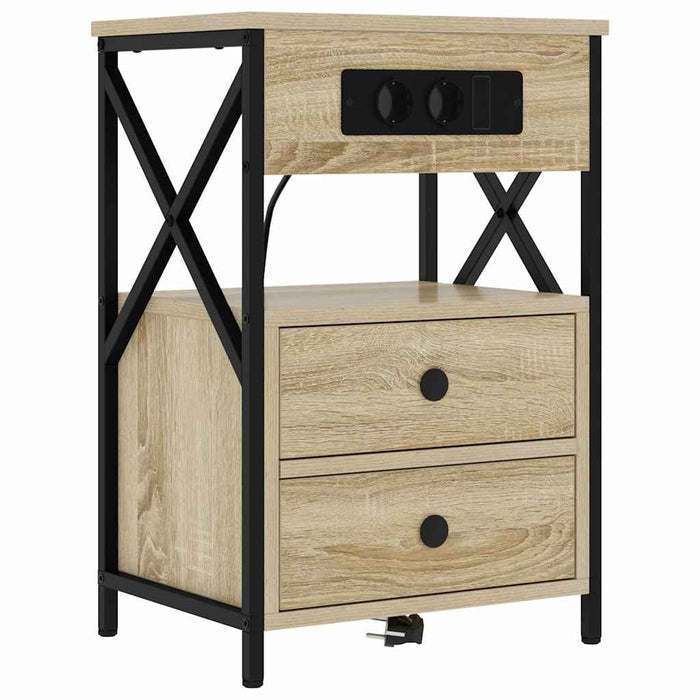 Dulap de noapte Stejar Sonoma 40 x 31 x 60 cm Lemn compozit - WALTI WALTI