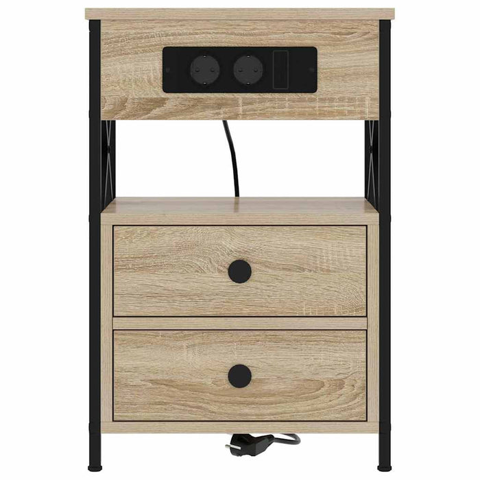 Dulap de noapte Stejar Sonoma 40 x 31 x 60 cm Lemn compozit - WALTI WALTI
