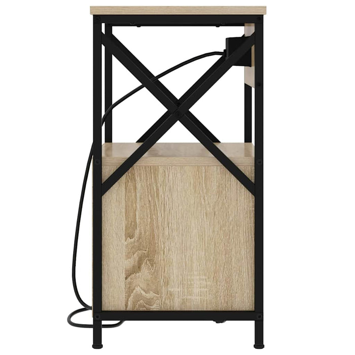 Dulap de noapte cu sertar 2 pcs Stejar Sonoma 40 x 31 x 60 cm - WALTI WALTI