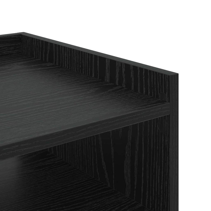 Dulap de noapte Stejar Negru 40 x 40 x 61 cm Lemn compozit - WALTI WALTI