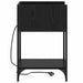 Dulap de noapte Stejar Negru 40 x 40 x 61 cm Lemn compozit - WALTI WALTI