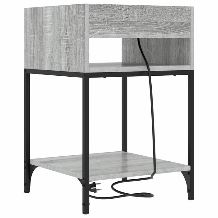 Dulap de noapte Gri Sonoma 40 x 40 x 61 cm Lemn compozit - WALTI WALTI