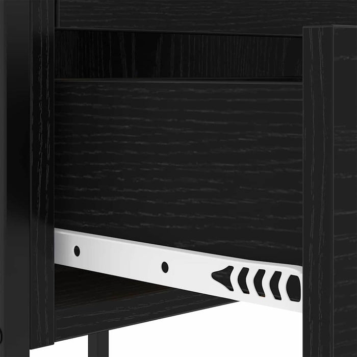 Dulap de noapte Stejar Negru 42 x 41 x 61 cm Lemn compozit - WALTI WALTI