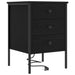 Dulap de noapte Stejar Negru 42 x 41 x 61 cm Lemn compozit - WALTI WALTI