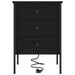 Dulap de noapte Stejar Negru 42 x 41 x 61 cm Lemn compozit - WALTI WALTI