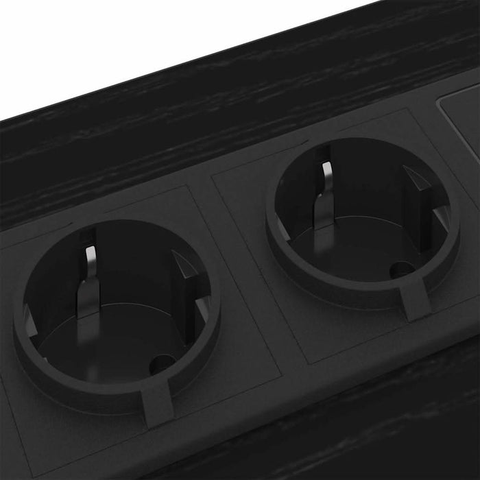Dulap de noapte cu sertar 2 pcs Stejar Negru 42 x 41 x 61 cm - WALTI WALTI