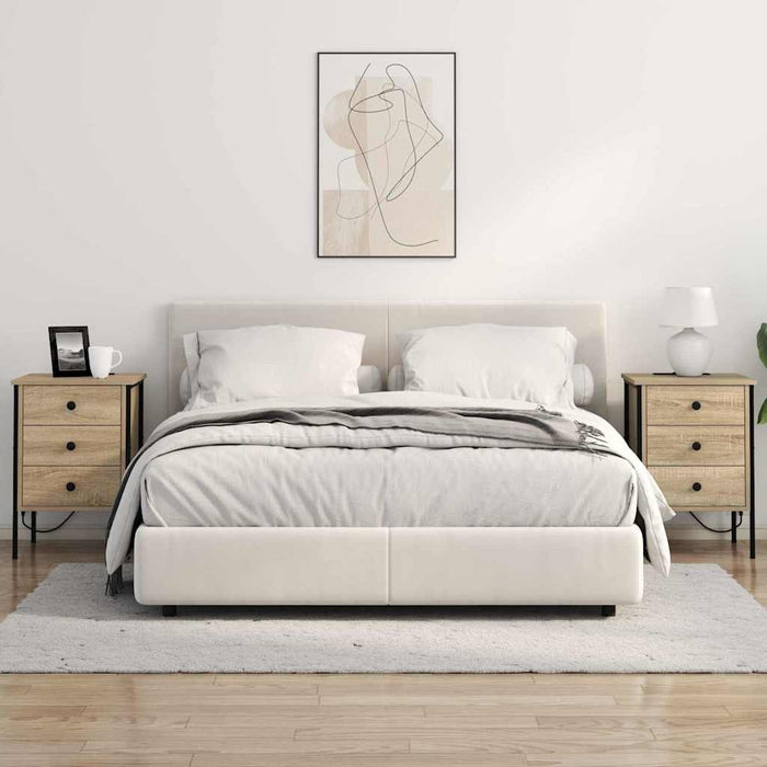 Dulap de noapte cu sertar 2 pcs Stejar Sonoma 42 x 41 x 61 cm - WALTI WALTI