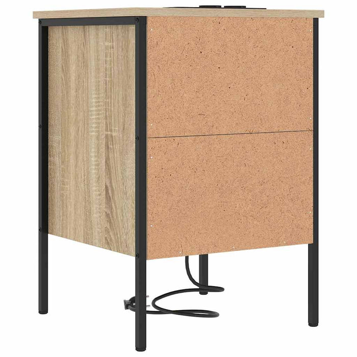 Dulap de noapte cu sertar 2 pcs Stejar Sonoma 42 x 41 x 61 cm - WALTI WALTI