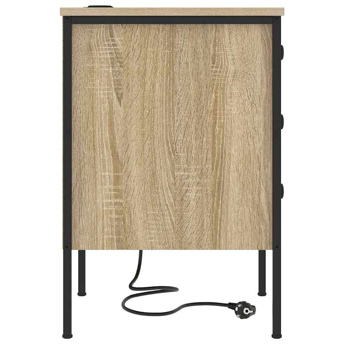 Dulap de noapte cu sertar 2 pcs Stejar Sonoma 42 x 41 x 61 cm - WALTI WALTI