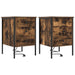 Dulap de noapte cu sertar 2 pcs Stejar fumuriu 42 x 41 x 61 cm - WALTI WALTI