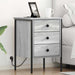 Dulap de noapte Gri Sonoma 42 x 41 x 61 cm Lemn compozit - WALTI WALTI