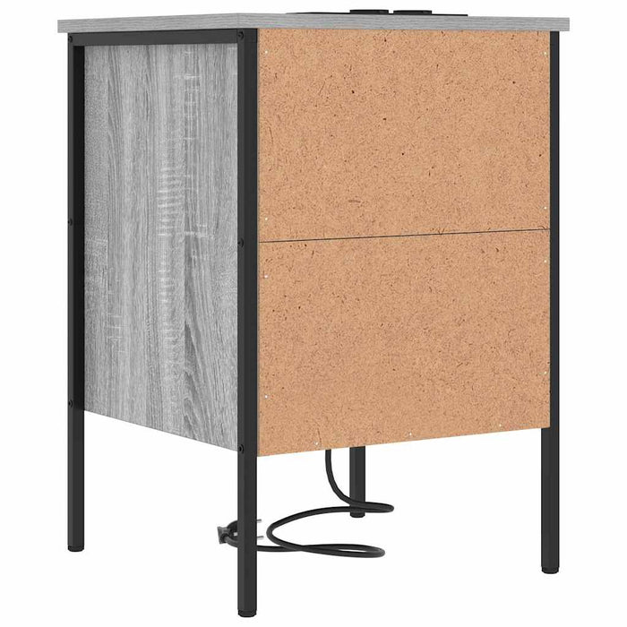 Dulap de noapte Gri Sonoma 42 x 41 x 61 cm Lemn compozit - WALTI WALTI