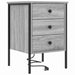 Dulap de noapte 2 pcs Gri Sonoma 42 x 41 x 61 cm Lemn compozit - WALTI WALTI