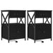 Dulap de noapte cu sertar 2 pcs Stejar Negru 40 x 31 x 60 cm - WALTI WALTI