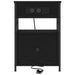 Dulap de noapte cu sertar 2 pcs Stejar Negru 40 x 31 x 60 cm - WALTI WALTI