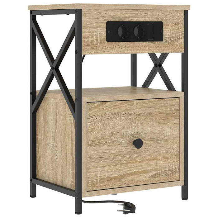 Dulap de noapte Stejar Sonoma 40 x 31 x 60 cm Lemn compozit - WALTI WALTI