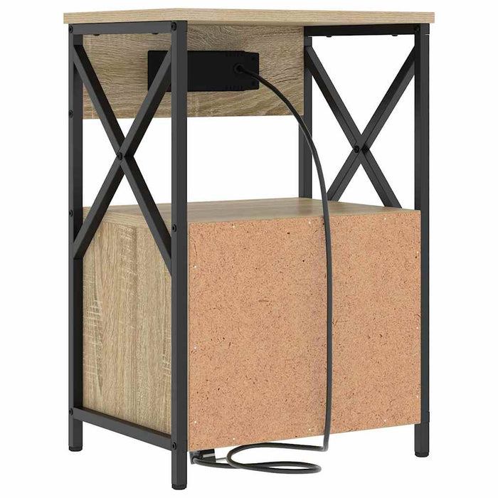 Dulap de noapte Stejar Sonoma 40 x 31 x 60 cm Lemn compozit - WALTI WALTI