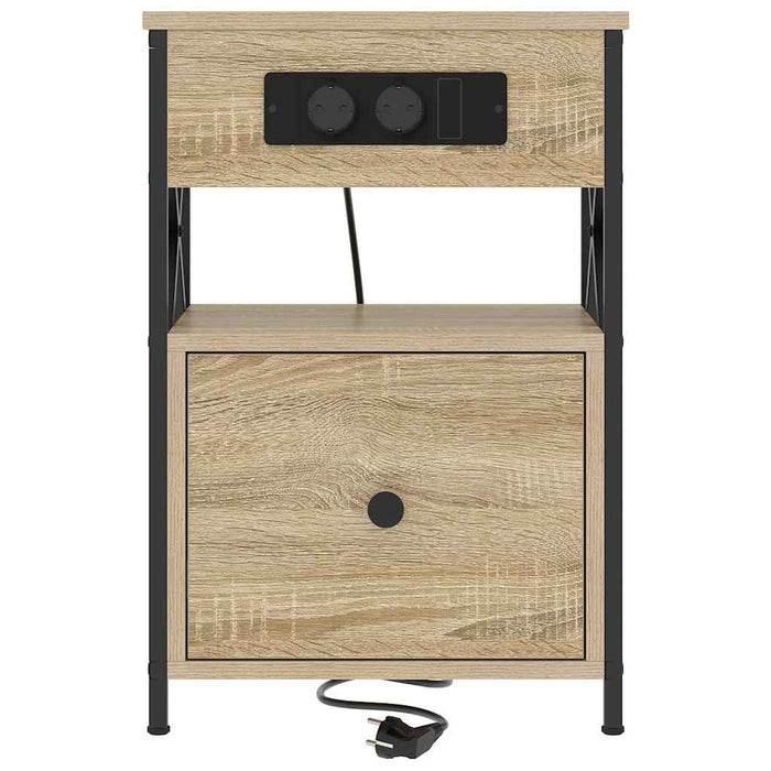 Dulap de noapte Stejar Sonoma 40 x 31 x 60 cm Lemn compozit - WALTI WALTI