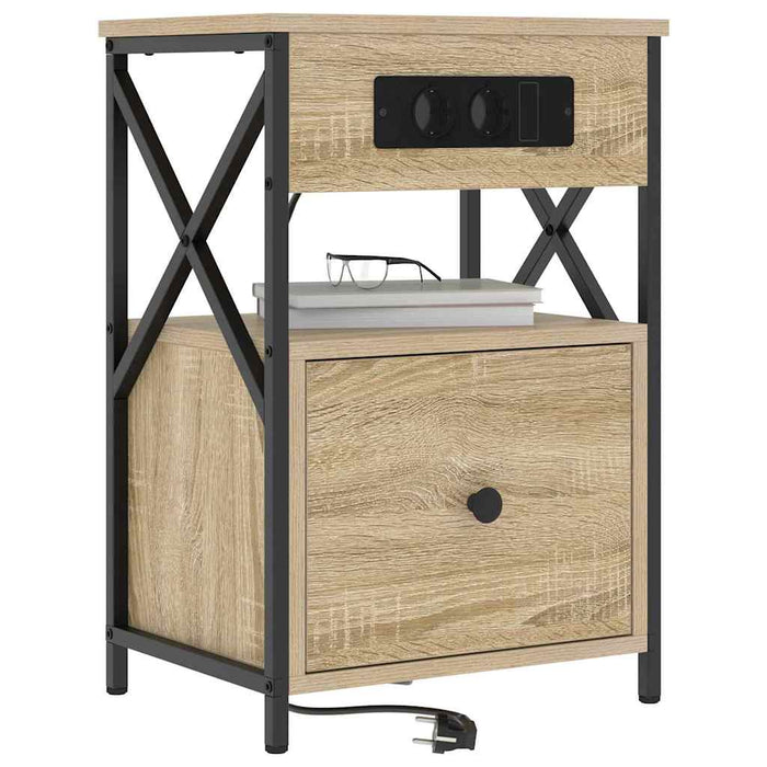 Dulap de noapte Stejar Sonoma 40 x 31 x 60 cm Lemn compozit - WALTI WALTI