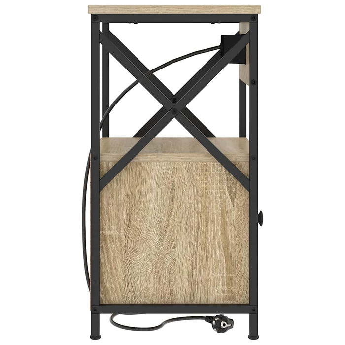 Dulap de noapte Stejar Sonoma 40 x 31 x 60 cm Lemn compozit - WALTI WALTI