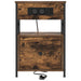 Dulap de noapte Stejar fumuriu 40 x 31 x 60 cm Lemn compozit - WALTI WALTI