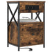 Dulap de noapte Stejar fumuriu 40 x 31 x 60 cm Lemn compozit - WALTI WALTI