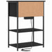 Dulap de noapte Stejar Negru 55 x 31 x 76 cm Lemn compozit - WALTI WALTI