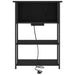 Dulap de noapte Stejar Negru 55 x 31 x 76 cm Lemn compozit - WALTI WALTI
