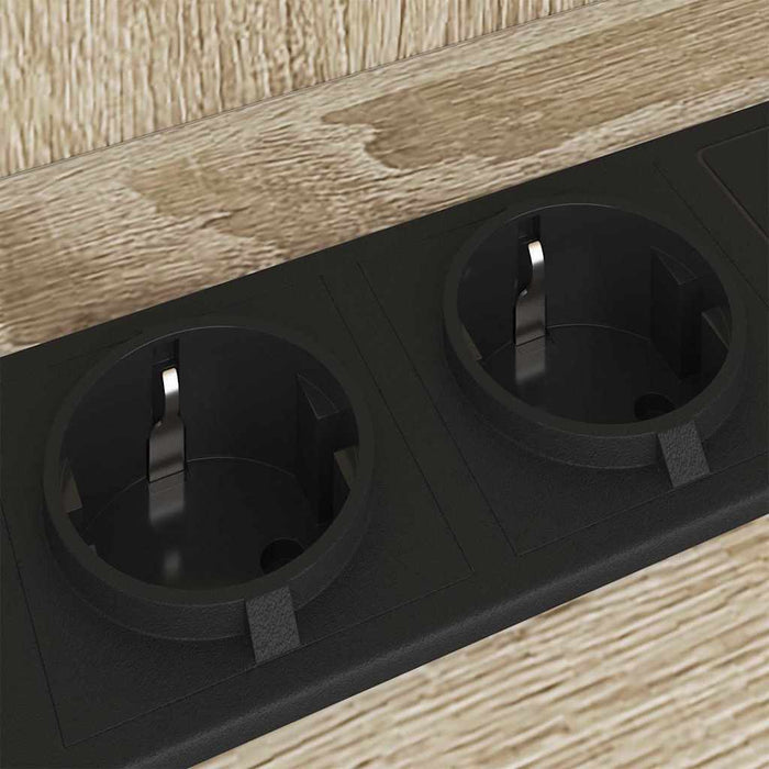 Dulap de noapte Stejar Sonoma 55 x 31 x 76 cm Lemn compozit - WALTI WALTI