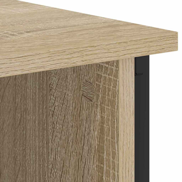 Dulap de noapte Stejar Sonoma 55 x 31 x 76 cm Lemn compozit - WALTI WALTI