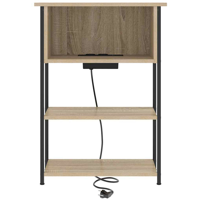 Dulap de noapte Stejar Sonoma 55 x 31 x 76 cm Lemn compozit - WALTI WALTI