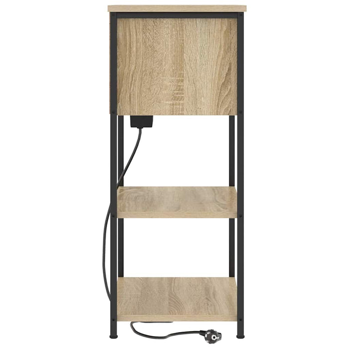 Dulap de noapte Stejar Sonoma 55 x 31 x 76 cm Lemn compozit - WALTI WALTI