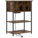 Dulap de noapte Stejar fumuriu 55 x 31 x 76 cm Lemn compozit - WALTI WALTI