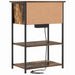 Dulap de noapte Stejar fumuriu 55 x 31 x 76 cm Lemn compozit - WALTI WALTI