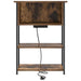 Dulap de noapte Stejar fumuriu 55 x 31 x 76 cm Lemn compozit - WALTI WALTI