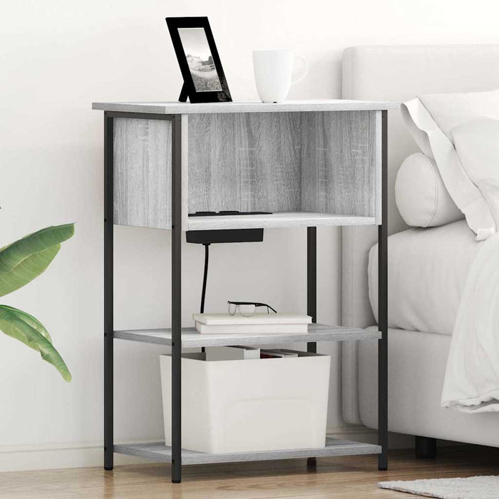 Dulap de noapte Gri Sonoma 55 x 31 x 76 cm Lemn compozit - WALTI WALTI