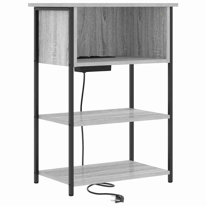 Dulap de noapte Gri Sonoma 55 x 31 x 76 cm Lemn compozit - WALTI WALTI
