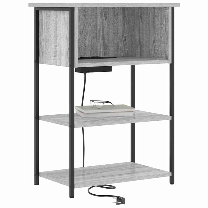 Dulap de noapte Gri Sonoma 55 x 31 x 76 cm Lemn compozit - WALTI WALTI