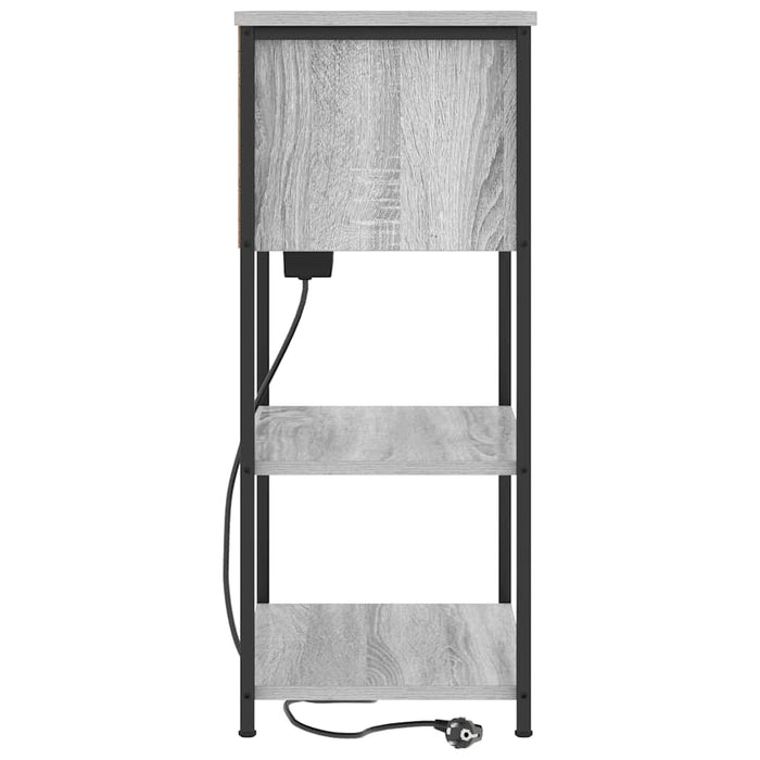 Dulap de noapte Gri Sonoma 55 x 31 x 76 cm Lemn compozit - WALTI WALTI